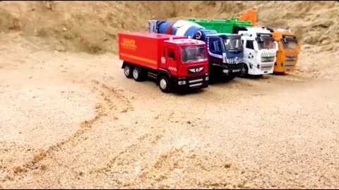 Construction Toy Adventure: Excavator & Dump Truck Save the Day!