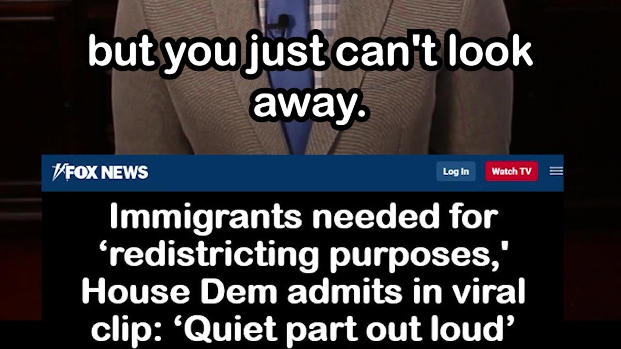 Immigrants Needed for Redistricting Purposes, House Dem Admits