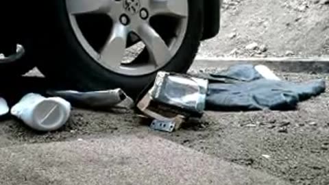 Tire Crushes Coat and Other Things