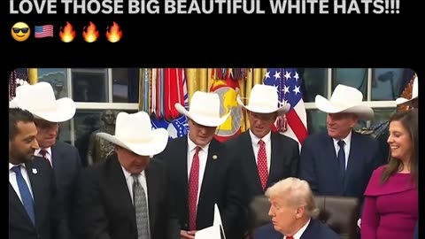 LOVE THOSE BIG BEAUTIFUL WHITE HATS