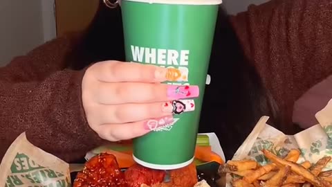 Wingstop ASMR mukbang
