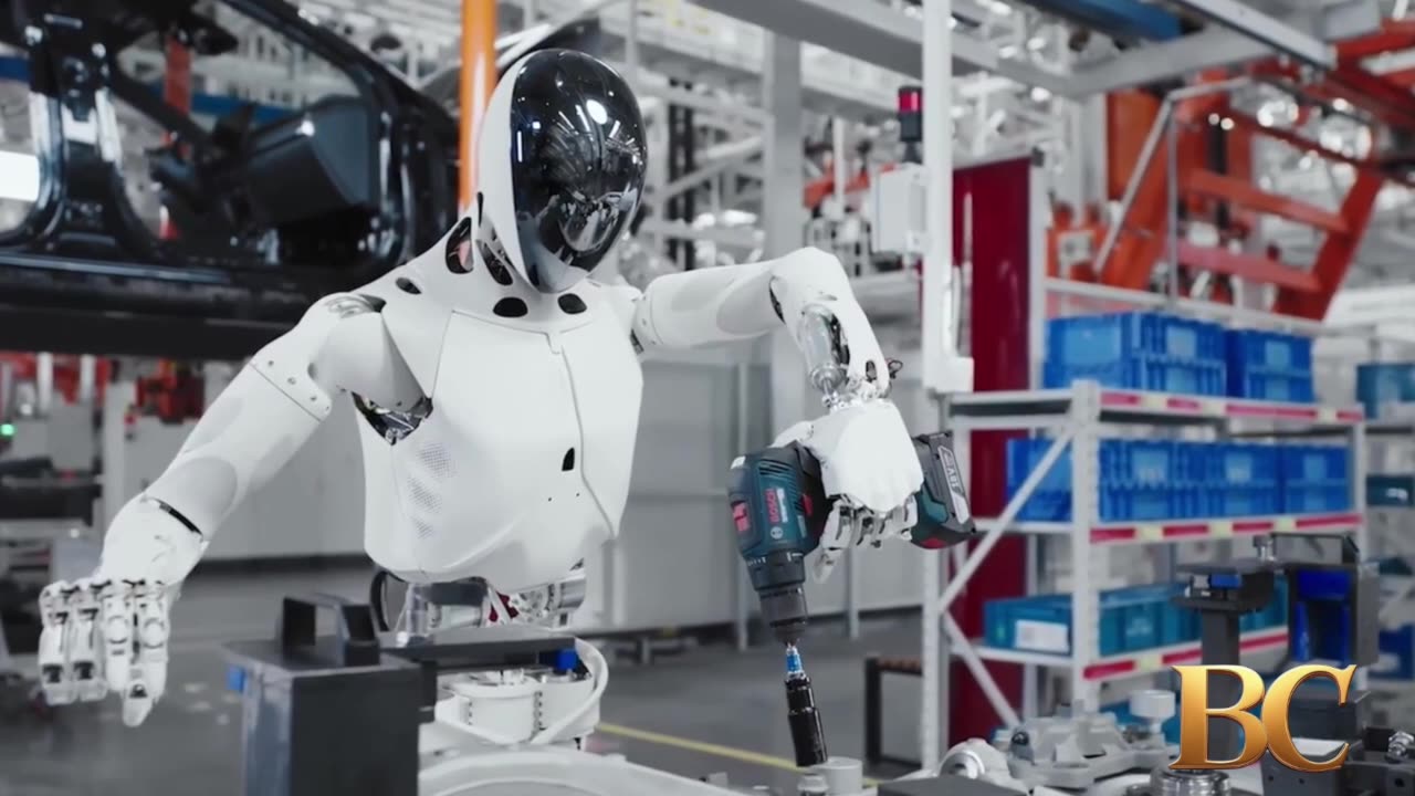 Chinese humanoid robot with eagle-eye vision and powerful AI