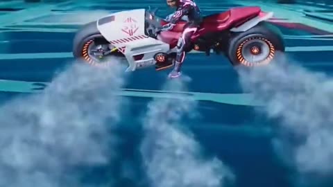 Pretty girl steals bike mid-air then headshots the bad guy like a boss! ✈️💥🏍️💄🔥