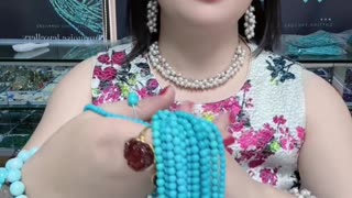 20250713-10 Natural Sleeping Beauty Turquoise Bead String: Weaving a Wrist Poem of Fantasy Blues