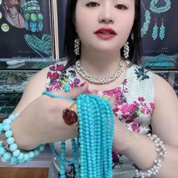 20250713-10 Natural Sleeping Beauty Turquoise Bead String: Weaving a Wrist Poem of Fantasy Blues