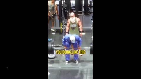 Humor: This man loves to prank huge men at the gym. It works - multiple clips