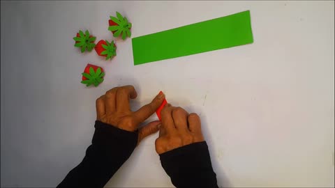 How to Make a Paper Strawberry | Easy Fruit Craft with Paper