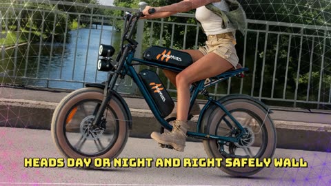 HillMiles MileZoom 1 Electric Bike 52V 31.2Ah Dual Battery 20*4.0 Inch Fat Tire Electric Bicycle