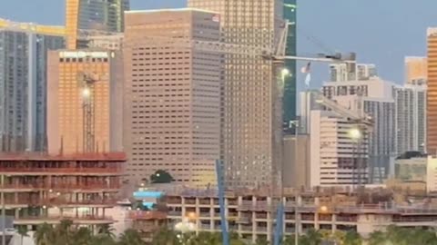 Miami from Cruise Ship & Port View