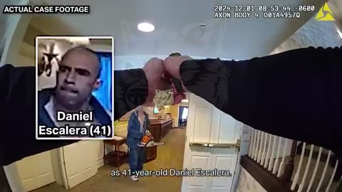 Cops trapped in real-life chainsaw massacre...