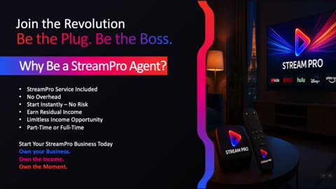 The Revolution of TV Streaming with Stream Pro. Switch Over Today!