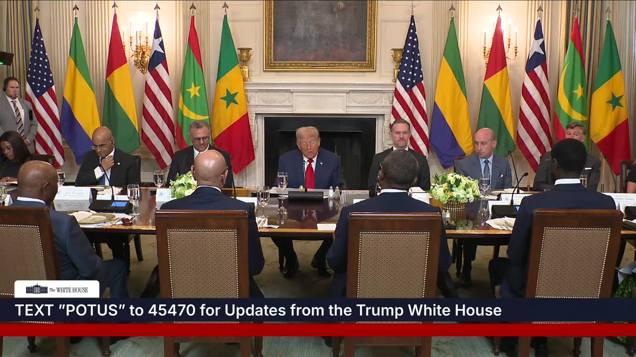 President Trump Participates in a Multilateral Lunch with African Leaders
