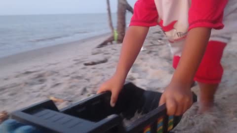 Creative Sand Play with Trucks at the Beach – Part 4