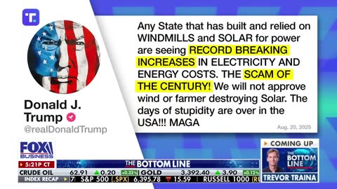 "SCAM OF THE CENTURY": Trump accuses green initiatives