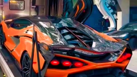 Watch This Jaw-Dropping Lamborghini Unload from an Enclosed Trailer ✨