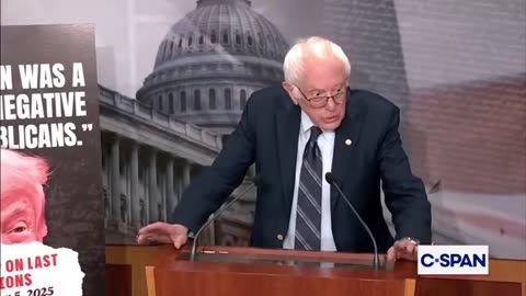 Bernie Sanders HIJACKS Chuck Schumers Press Conference