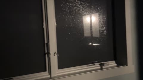 North Dakota Derecho Rages Outside Windows