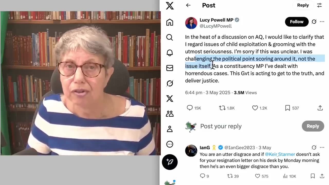 Lucy Powell and the dog whistle (Pakistani grooming gangs)