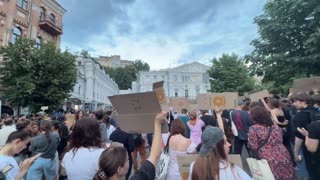 🪧🔥 Ukraine Russia War | Massive Protest in Kyiv Against Zelensky's Anti-Corruption Law | RCF