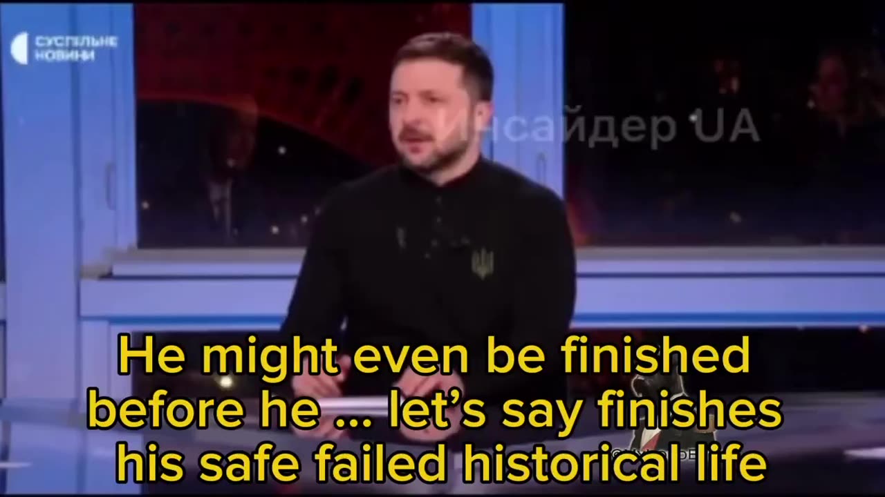 Putin will die soon, that’s a fact. And then it will all be over.” — Zelensky