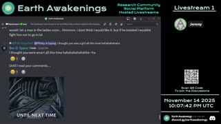 Earth Awakenings - Livestream 1 - #4146 - Live on Rumble/Youtube/X-Twitter/Twitch