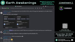 Earth Awakenings - Livestream 1 - #4156 - Live on Rumble/Youtube/X-Twitter/Twitch