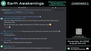 Earth Awakenings - Livestream 1 - #4168 - Live on Rumble/Youtube/X-Twitter/Twitch