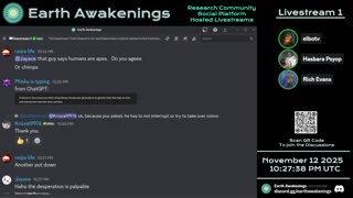Earth Awakenings - Livestream 1 - #4144 - Live on Rumble/Youtube/X-Twitter/Twitch