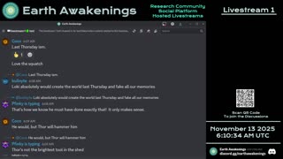 Earth Awakenings - Livestream 1 - #4144 - Live on Rumble/Youtube/X-Twitter/Twitch