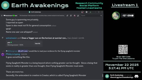 Earth Awakenings - Livestream 1 - #4164 - Live on Rumble/Youtube/X-Twitter/Twitch