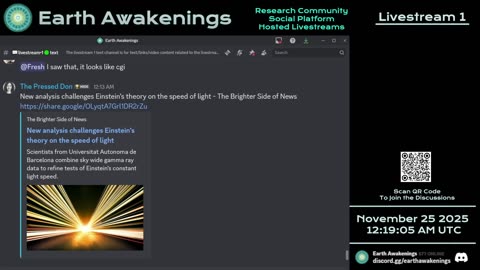 Earth Awakenings - Livestream 1 - #4168 - Live on Rumble/Youtube/X-Twitter/Twitch