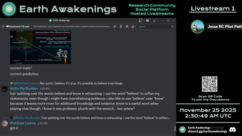 Earth Awakenings - Livestream 1 - #4168 - Live on Rumble/Youtube/X-Twitter/Twitch