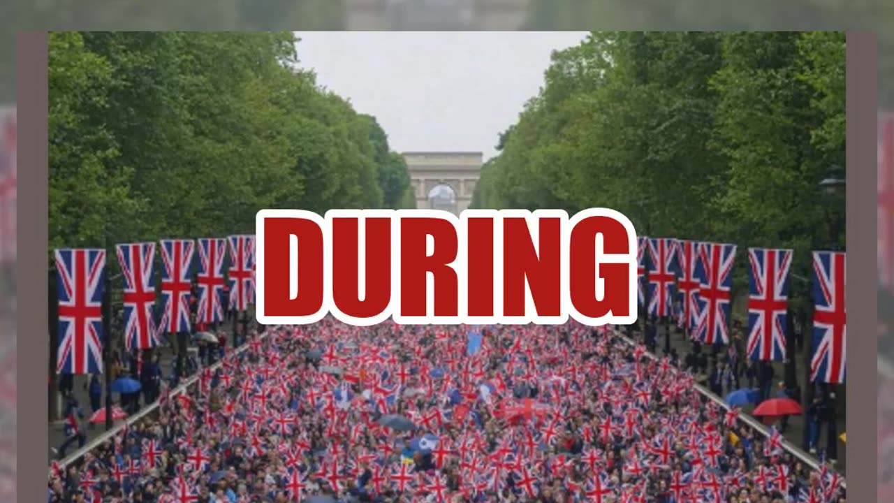 Fact Check: Image Of British Union Jack Flags Crowding London Mall NOT Real -- Shows Arc De Triomphe