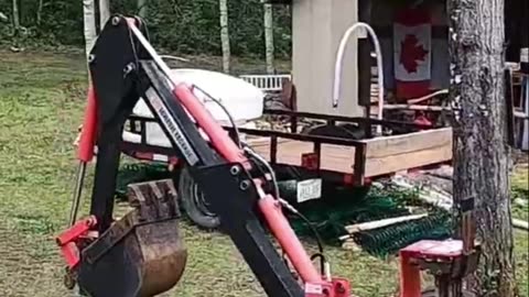 Backhoe Day! Watch Me Dig and Remove a Stump!#livingoffgrid