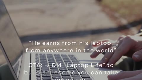 He Earns From His Laptop, From Anywhere In The World