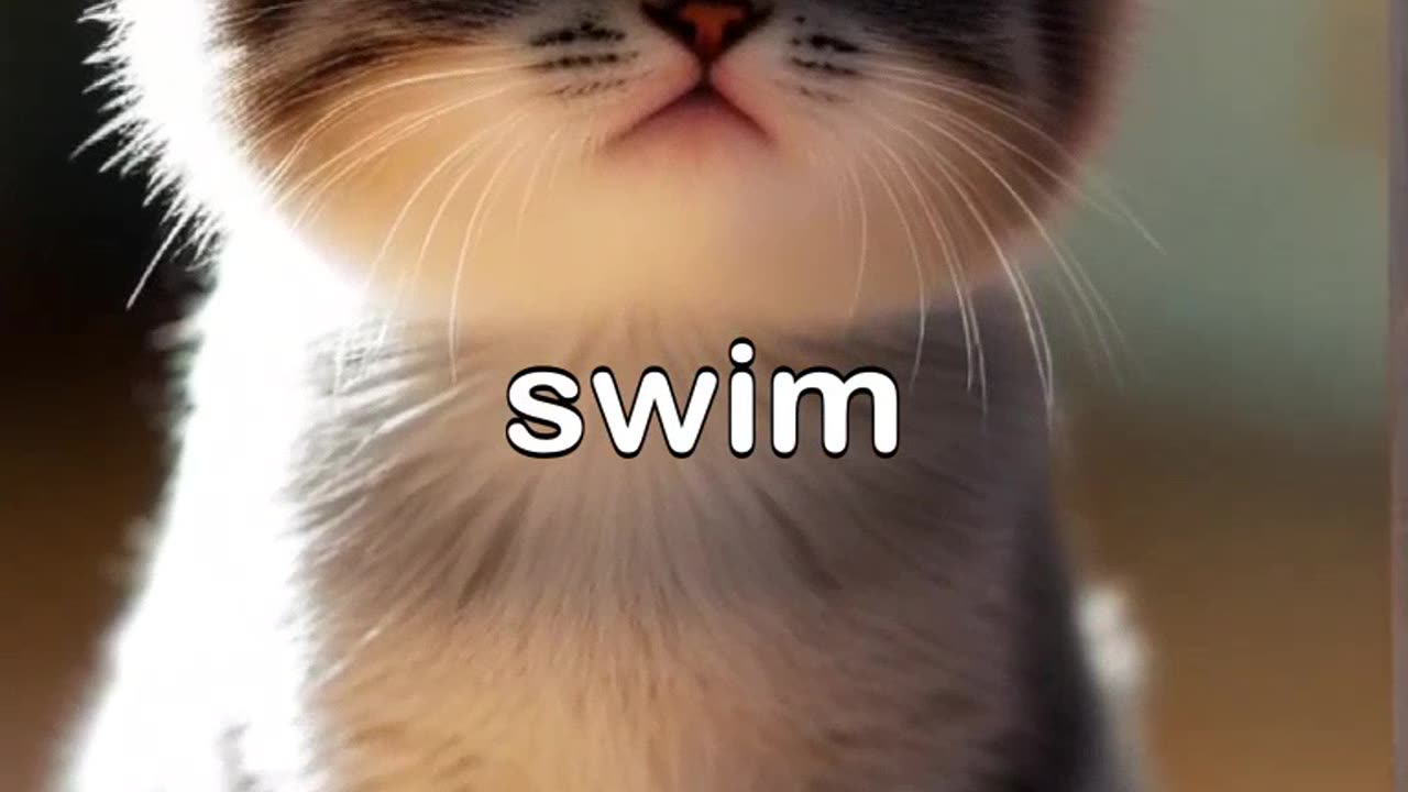 A Cat and A Duck wants to swim