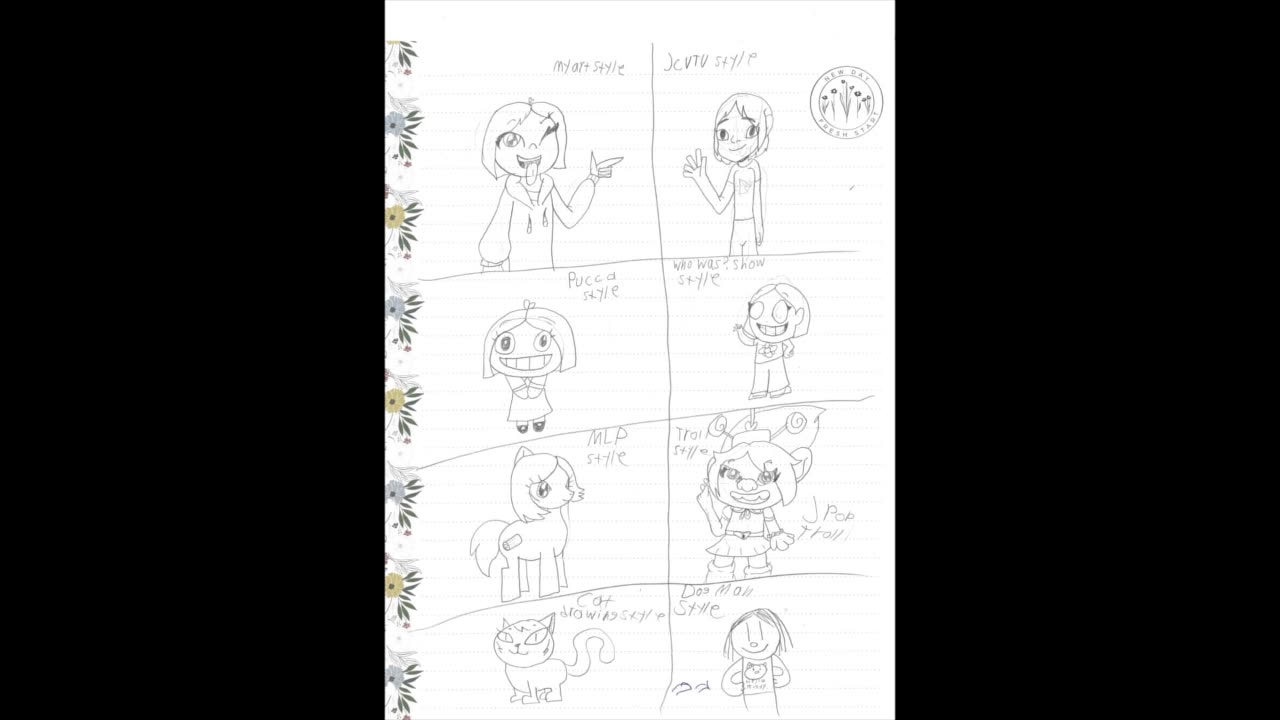 Drawing Me in 8 Styles Tutorial