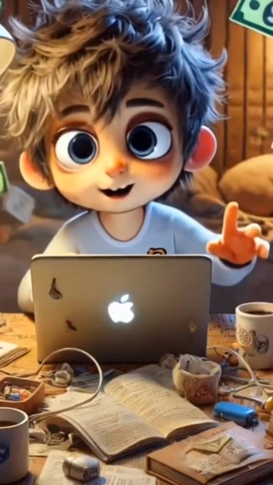 3D cartoon style animation