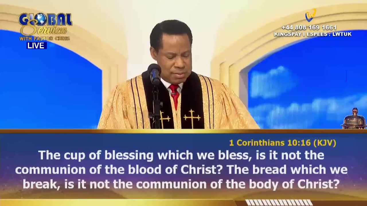 GLOBAL COMMUNION SERVICE WITH PASTOR CHRIS - NOVEMBER EDITION 2025