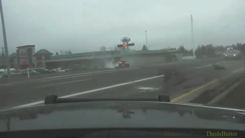 Idaho State Trooper's dashcam captures 111mph crash in Coeur D'Alene