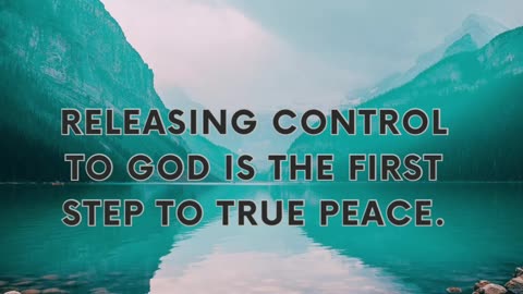 Peace Begins With Surrender