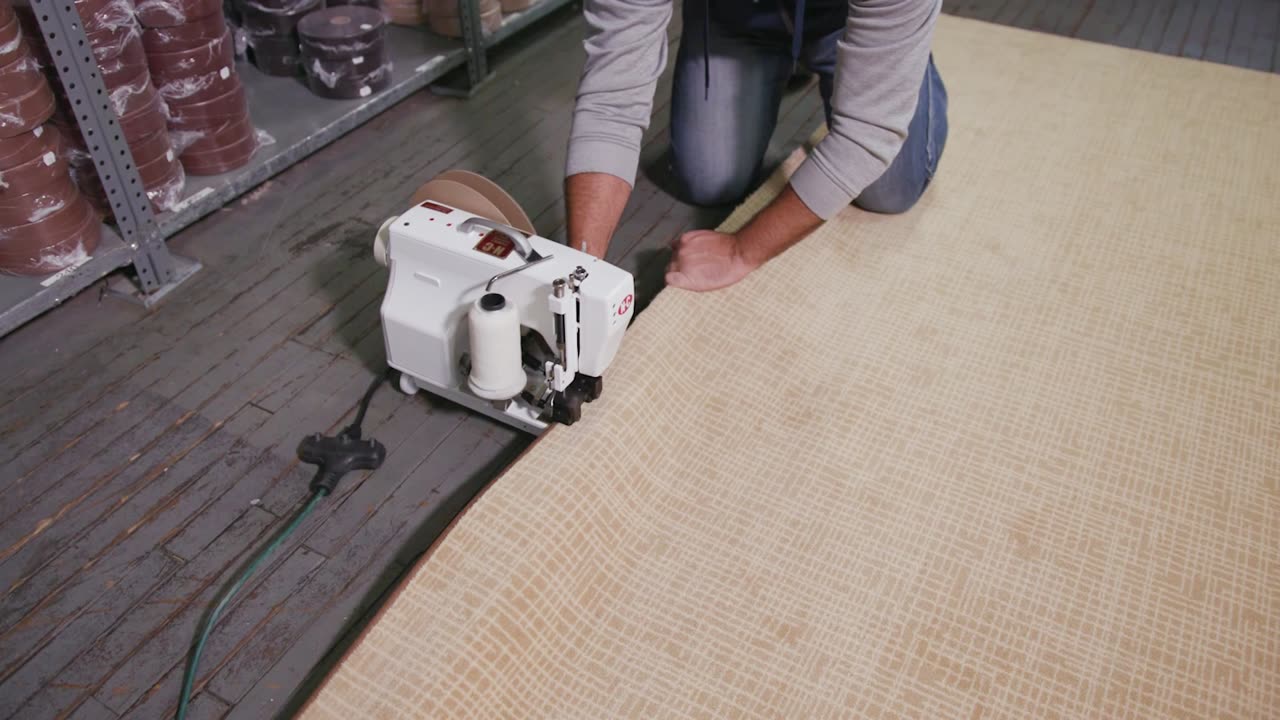 NC Carpet Binder Model PBT. Carpet Binding onsite...anywhere.
