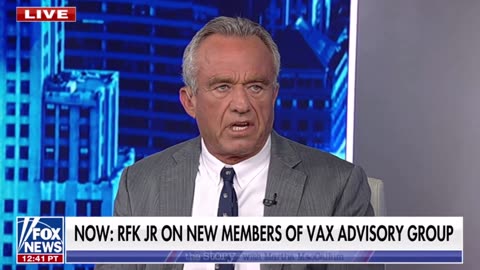 💥 RFK Jr explains why he dismissed the entire Vax Advisory Board