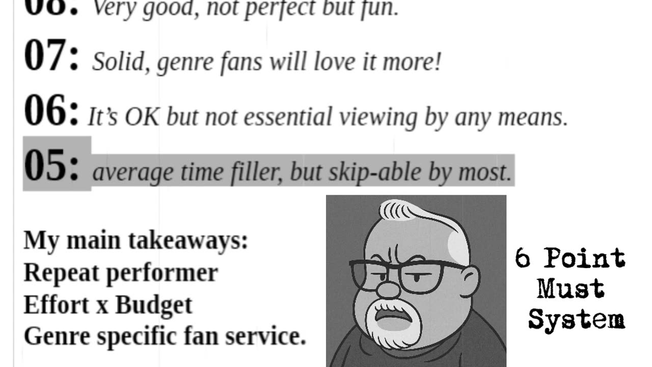 Revised Movie Review System for 2026