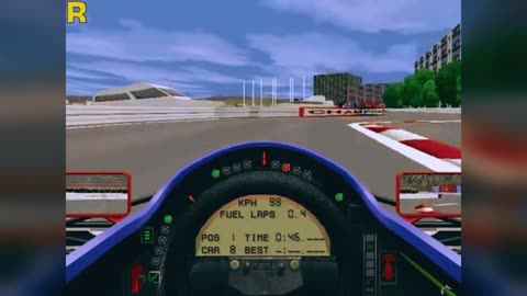 PC Microprose Grand Prix 2 - Monaco volta rapida sem ajuda - anos 90