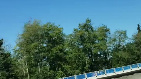 Plane Appears to Stop in Midair