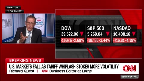 Trump concedes ‘transition problems’ as markets plunge