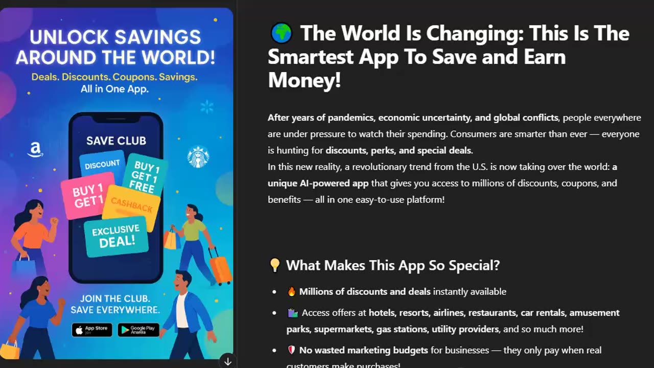 Save Club - This Is The Smartest App To Save and Earn Money - Top Team Rob Buser