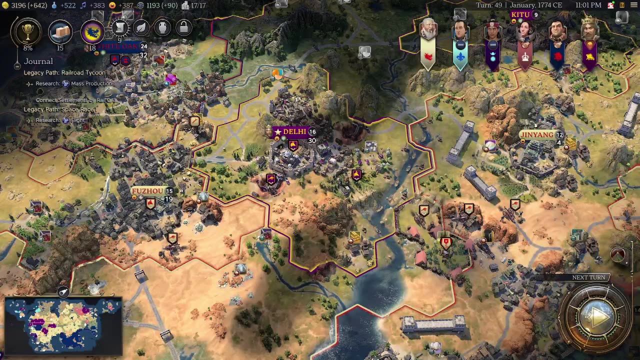 MARATHON, Modern, Deity, Qing Empire - Civilization 7!