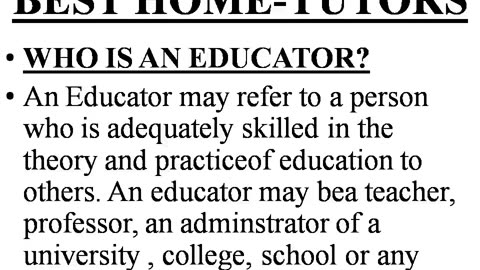 Famous Educators?, Here is the list.